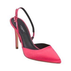LK BENNETT Bright Pink Made In Spain Hayden Open Court Heels